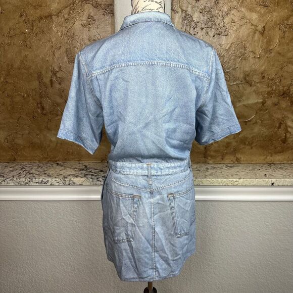 rag & bone Light Blue Denim Mini Dress - Picture 5 of 14